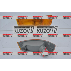 УКАЗАТЕЛЬ ПОВОРОТА В БАМПЕР (ЛЕВЫЙ) ЖЕЛТЫЙ, КИТАЙ - фото