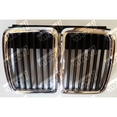 Решетка радиатора Центральная (с Хром Ободком) TYG для BMW 3 (E30) 1982-1987 - фото