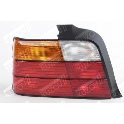 Задний фонарь (левый) Красно-Желтый, TYC для BMW 3 (E36) 1996-1999 - фото