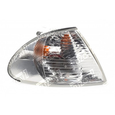 Указатель поворота (правый) Белый, DEPO для BMW 3 (E46) 1998-2001 - фото