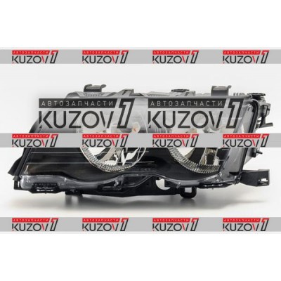 Передняя фара (левая) Темная, DEPO для BMW 3 (E46) 1998-2001 - фото