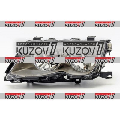 Передняя фара (левая) Хром, DEPO для BMW 3 (E46) 2001-2005 - фото