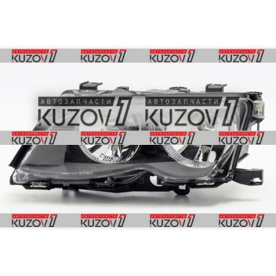 Передняя фара (левая) Темная, DEPO для BMW 3 (E46) 2001-2005 - фото