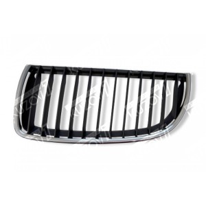 РЕШЕТКА РАДИАТОРА (ЛЕВАЯ) ХРОМ ОБОДОК + ХРОМ РЕБРА (ЧЕРНЫЕ ВНУТРИ) - фото