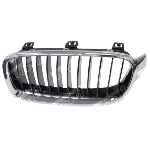 РЕШЕТКА РАДИАТОРА (ЛЕВАЯ) ХРОМ, ЧЕРНАЯ