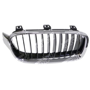 РЕШЕТКА РАДИАТОРА (ПРАВАЯ) ХРОМ, ЧЕРНАЯ 