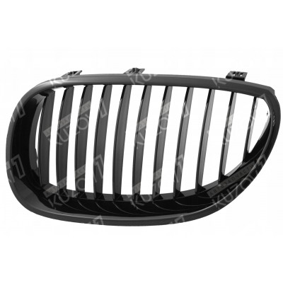 Решетка радиатора (левая) Полностью Черная TYG для BMW 5 (E60 / E61) 2003-2007 - фото