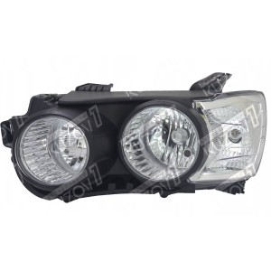 ПЕРЕДНЯЯ ФАРА (ЛЕВАЯ) ЧЕРНАЯ РАМКА, DEPO - фото