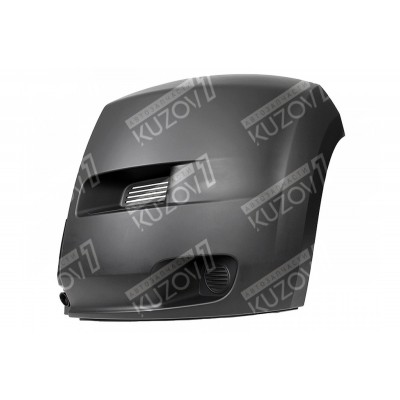 Бампер передний (левый) Темно-Серый, EUROBUMP для FIAT DUCATO 2006-2014 - фото