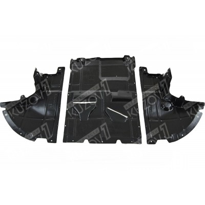 Защита Двигателя Центральная + 2 Боковые (пластик) Florimex для CITROEN JUMPER 2006-2014 - фото