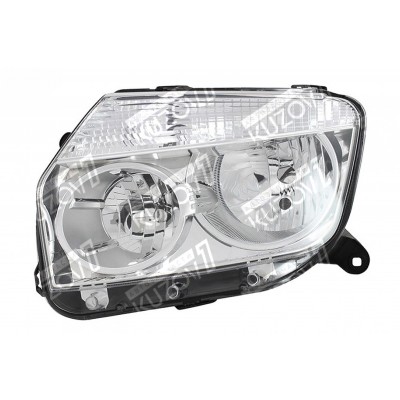 Передняя фара (левая) Хром, TYC для DACIA DUSTER 2010-2015 - фото