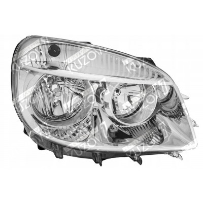 Передняя фара (правая) Электрическая, TYC для FIAT DOBLO 2005-2010 - фото