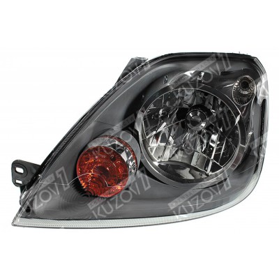 Передняя фара (левая) 2005-2007 Темная, TYC для FORD FIESTA 2005-2008 - фото