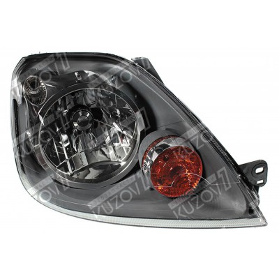 Передняя фара (правая) 2005-2007 Темная, TYC для FORD FIESTA 2005-2008 - фото