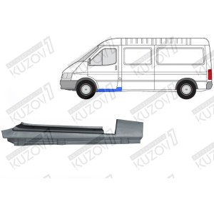 ПОРОГ (ЛЕВЫЙ) ПОД ПЕРЕДНЮЮ ДВЕРЬ, ОРИГИНАЛ, 0.8 ММ, ПОЛЬША