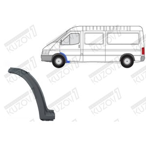 АРКА ПЕРЕДНЯЯ, ЗАДНЯЯ ЧАСТЬ, ПОД ДВЕРЬ (ЛЕВАЯ) ОРИГИНАЛ, 1.0 ММ, ДАНИЯ