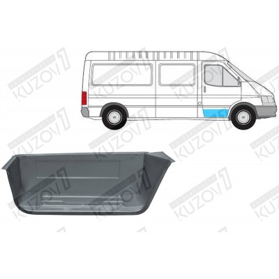 Ступень Передней Двери (правой) POTRYKUS для FORD TRANSIT 1994-2000 - фото