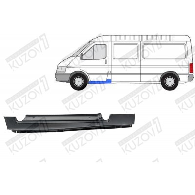 Порог (левый) Klokkerholm для FORD TRANSIT 1991-1994 - фото