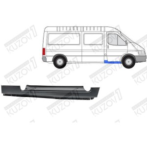 ПОРОГ (ПРАВЫЙ) ПОД ПЕРЕДНЮЮ ДВЕРЬ, ОРИГИНАЛ, 1.0 ММ, ДАНИЯ ПОРОГ (ПРАВЫЙ) ПОД ПЕРЕДНЮЮ ДВЕРЬ, ОРИГИНАЛ, 1.0 ММ, ДАНИЯ