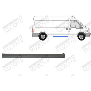 ПОРОГ (ПРАВЫЙ) ПОД БОКОВОЙ СДВИЖНОЙ ДВЕРИ, ОРИГИНАЛ, 0.8 ММ, ПОЛЬША