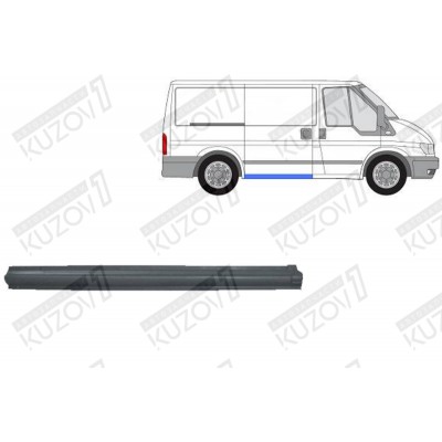 Порог (правый) POTRYKUS для FORD TRANSIT 2006-2013 - фото