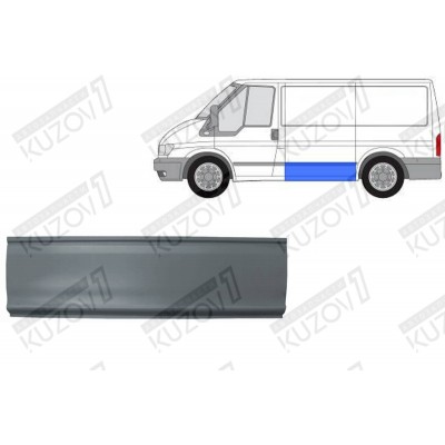 Порог (левый) Нижняя часть, 31 См Klokkerholm для FORD TRANSIT 2006-2013 - фото