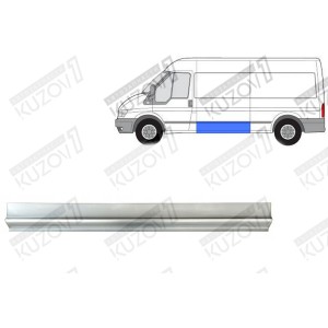 ПОРОГ (ЛЕВЫЙ) ЗА ВОДИТЕЛЬСКОЙ ДВЕРЬЮ, НИЖНЯЯ ЧАСТЬ 17 СМ, ОРИГИНАЛ, 0.8 ММ, ПОЛЬША