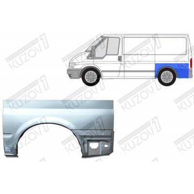 Крыло Заднее (левое) Klokkerholm для FORD TRANSIT 2006-2013 - фото