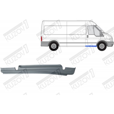 Порог (правый) Klokkerholm для FORD TRANSIT 2006-2013 - фото