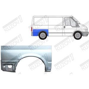 КРЫЛО ЗАДНЕЕ (ПРАВОЕ) РЕМКОМПЛЕКТ, ОРИГИНАЛ, 1.0 ММ, ДАНИЯ - фото