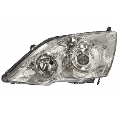 Передняя фара (левая) Хром, DEPO для HONDA CIVIC 2005-2008 - фото