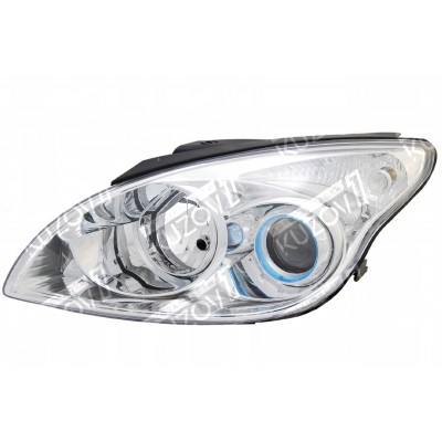 Передняя фара (левая) Хром, TYC для HYUNDAI I30 2007-2011 - фото