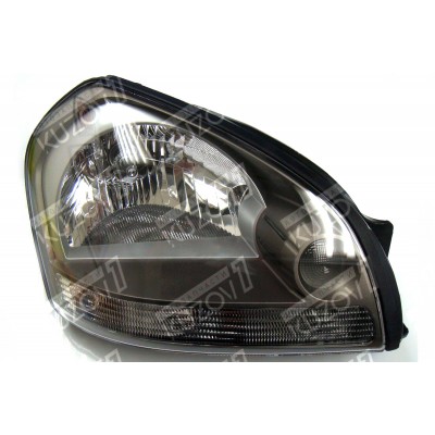 Передняя фара (правая) Серый Корпус, TYC для HYUNDAI TUCSON 2004-2010 - фото