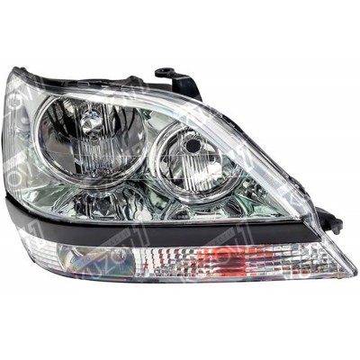 Передняя фара (правая) Хром, DEPO для LEXUS RX 1997-2003 - фото