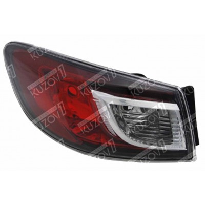 Задний фонарь (левый) наружный, TYC для MAZDA 3 2009-2013 - фото