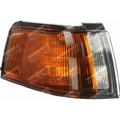 Указатель поворота (правый) Бело-Желтый, DEPO для MAZDA 323S 1989-1991 - фото