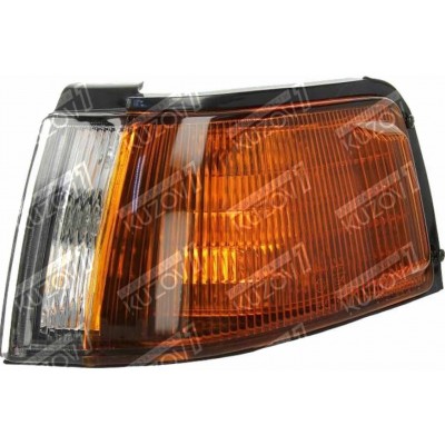 Указатель поворота (левый) Бело-Желтый, DEPO для MAZDA 323S 1991-1994 - фото