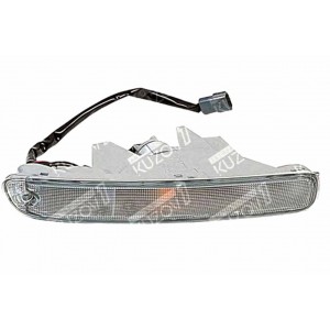 УКАЗАТЕЛЬ ПОВОРОТА В БАМПЕР (ПРАВЫЙ) БЕЛЫЙ, DEPO - фото