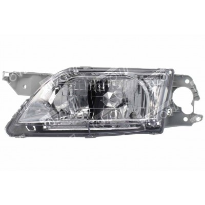 Передняя фара (левая) / Электрическая, Хром, DEPO для MAZDA PREMACY 1999-2001 - фото