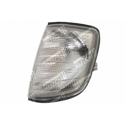 Указатель поворота (левый) Белый, DEPO для Mercedes E (W124) 1984-1993 - фото