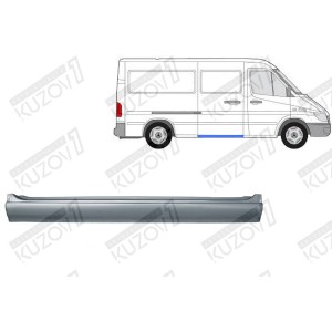 ПОРОГ (ПРАВЫЙ) ПОД БОКОВОЙ СДВИЖНОЙ ДВЕРИ, ОРИГИНАЛ, 0.8 ММ, ПОЛЬША