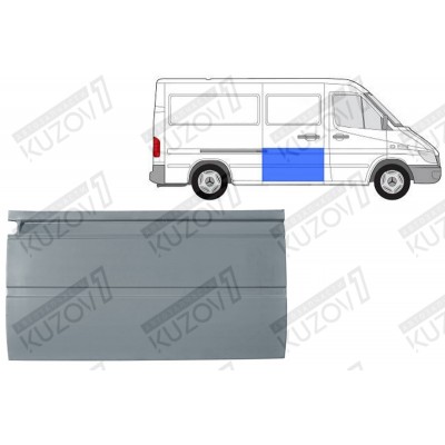 Дверь Боковая Раздвижная, 66 См POTRYKUS для Mercedes Sprinter 1995-2000 - фото