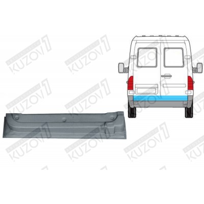 Дверь Задняя (левая) Нижняя POLCAR для Mercedes Sprinter 2000-2006 - фото