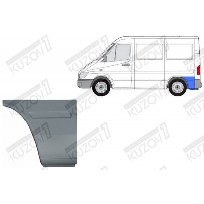 Крыло Заднее (левое) Задняя Часть Potrykus для Mercedes Sprinter 2000-2006 - фото