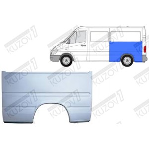 КРЫЛО ЗАДНЕЕ (ЛЕВОЕ) РЕМКОМПЛЕКТ, ДО СТЕКЛА, 135 СМ, ОРИГИНАЛ, 0.8 ММ, ПОЛЬША  - фото