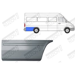 КРЫЛО ЗАДНЕЕ (ПРАВОЕ) ЗАДНЯЯ ЧАСТЬ (ЗА КОЛЕСОМ), РЕМКОМПЛЕКТ, ОРИГИНАЛ, 0.8 ММ, ПОЛЬША