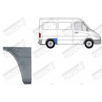 Крыло Заднее (правое) Передняя Часть POTRYKUS для Volkswagen LT 1996-2006 - фото