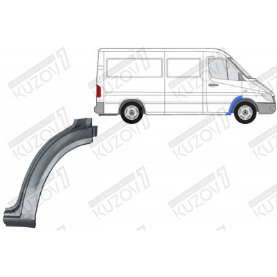Арка Передняя, Задняя, (правая) POTRYKUS для Mercedes Sprinter 1995-2000 - фото
