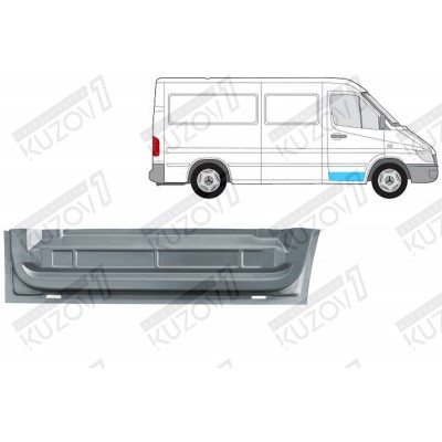 Дверь Передняя (правая) Нижняя POLCAR для Mercedes Sprinter 2000-2006 - фото