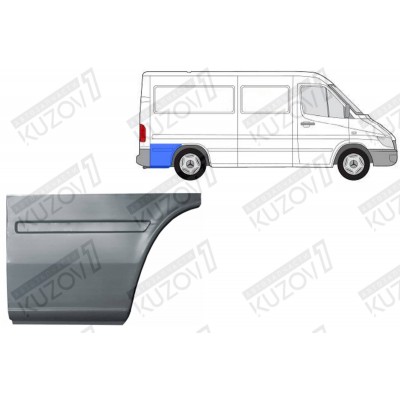 Крыло Заднее (правое) Задняя Часть POTRYKUS для Mercedes Sprinter 1995-2000 - фото